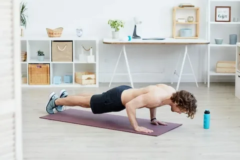 Effective bodyweight exercises like squats, burpees, and mountain climbers for men without gym equipment.