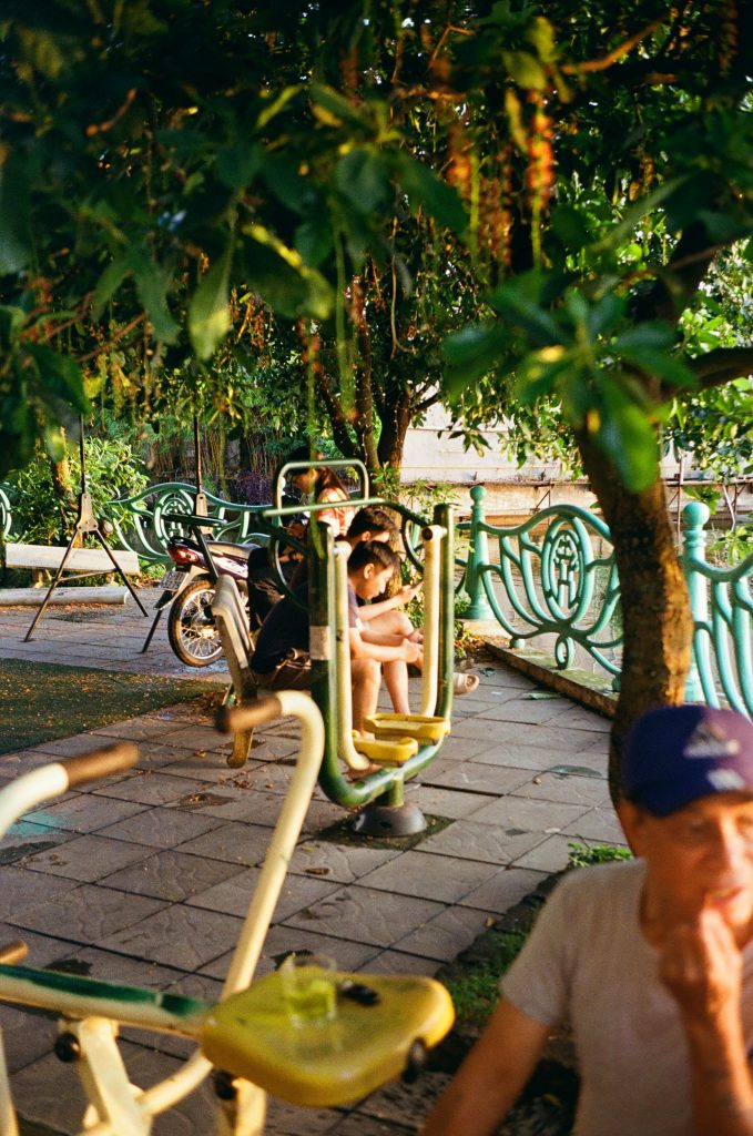 "People exercising and eating healthy foods for a balanced fitness, diet, and workout lifestyle"